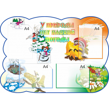 ДОУ-045 - Стенд У природы нет плохой погоды